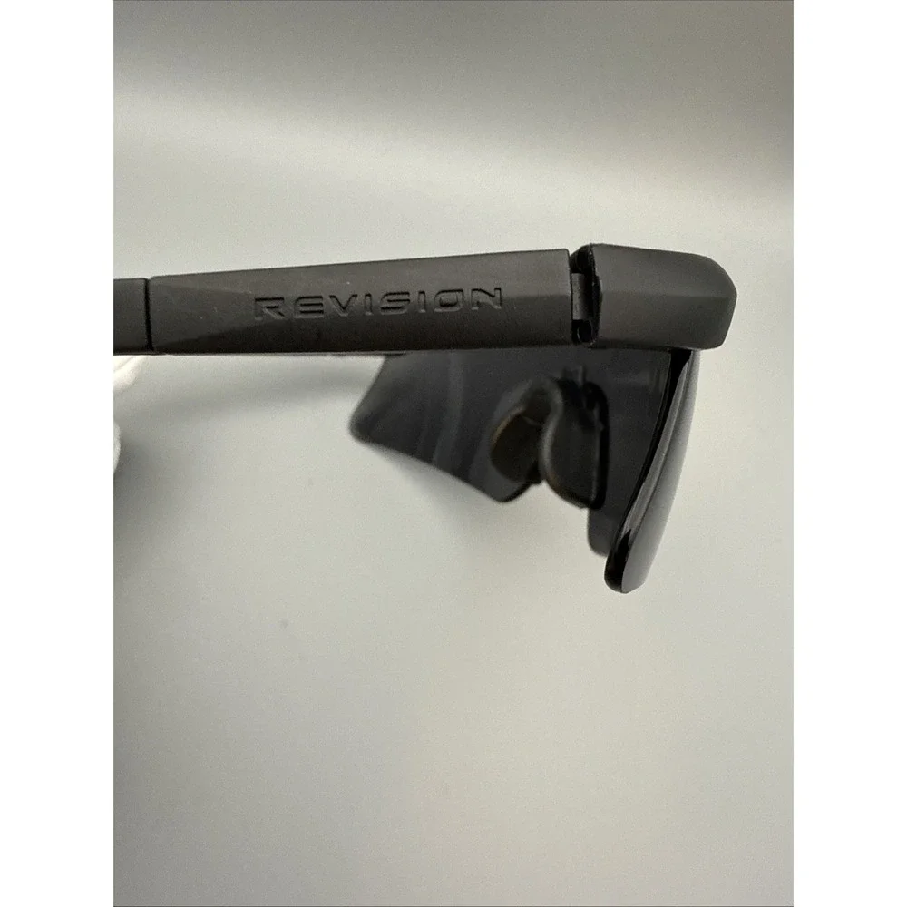 Revision Military Z87 Low Profile Tactical SunGlasses Black Shield with Strap